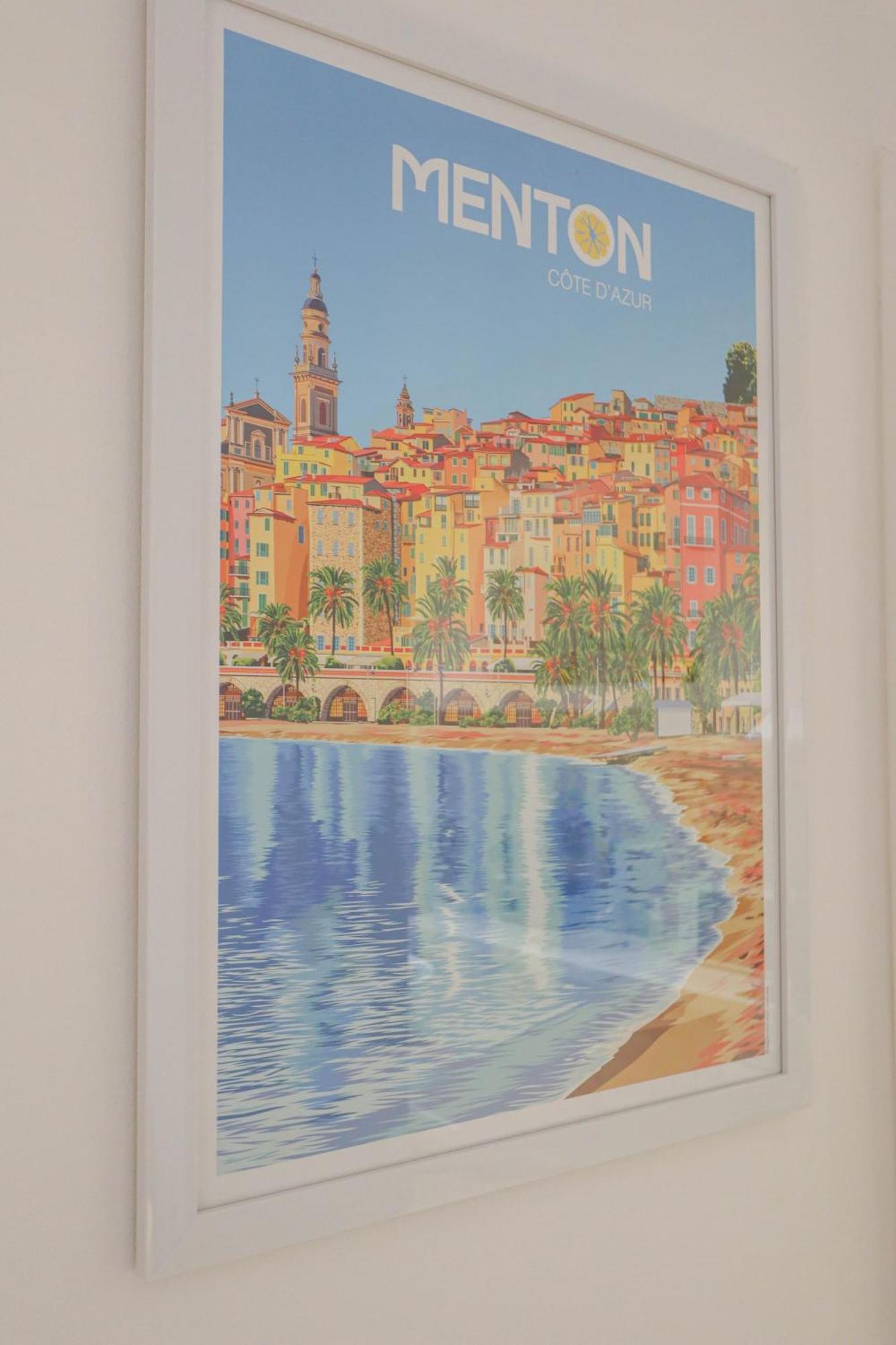 "Le Garavan Palace" Idyllique, Proche Gare Et Plage Ментона Екстериор снимка